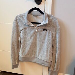 Kith Light Heather Gray Half-Zip Pullover